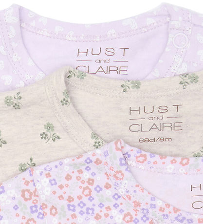 Hust and Claire Blouse - Alda GreenFlower - 3-Pack - Wheat Melan