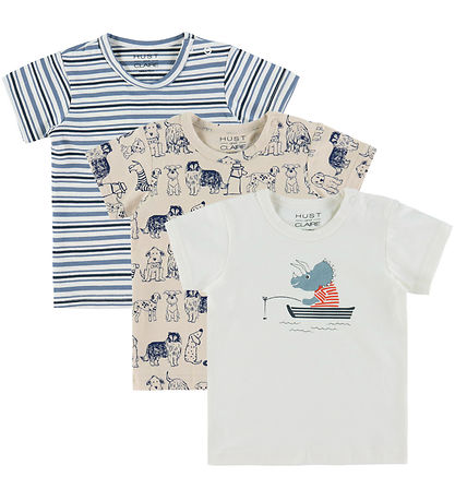 T-Shirt Hust and Claire - Albert Chiens - 3 Pack - Ciment