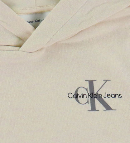Calvin Klein Kapuzenpullover - Small Monogramm - Whitecap Grey