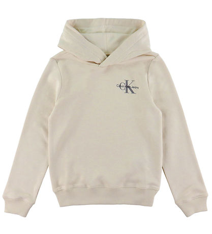 Calvin Klein Kapuzenpullover - Small Monogramm - Whitecap Grey