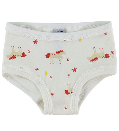 Petit Bateau Knickers - 3-Pack - Off White/Red