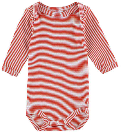 Petit Bateau Bodysuits l/s - 3-Pack - Off White/Red