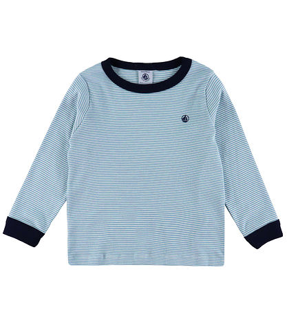 Petit Bateau Pyjama Set - 2 Parts - Adriatic/Marshmallow