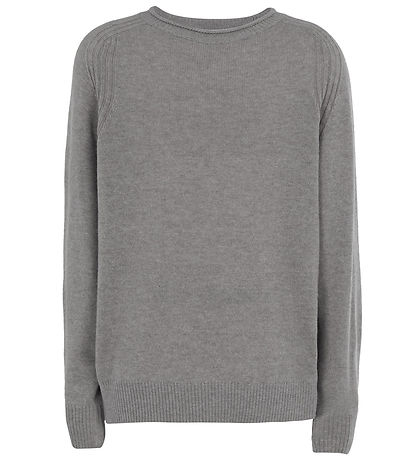Emporio Armani Bluse - Viskose/Wolle - Grau Meliert m. Navy