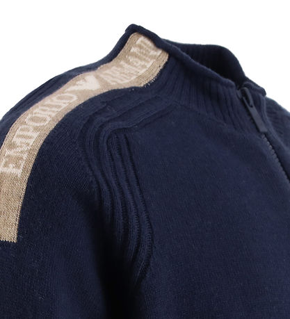 Emporio Armani Cardigan - Viscose/Wool - Naval Academy