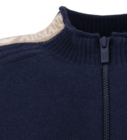 Emporio Armani Cardigan - Viscose/Wool - Naval Academy