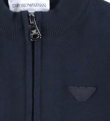 Emporio Armani Cardigan - Cotton/Wool - Navy