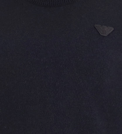 Emporio Armani Bluse - Strick - Wolle/Baumwolle - Blue Navy