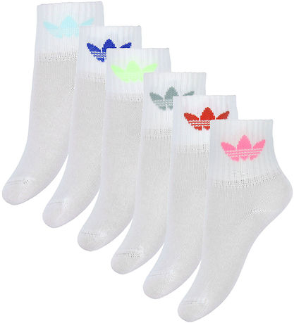 adidas Originals Sokkar - 6 Pakki - Hvítt