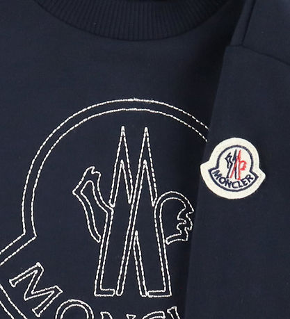 Moncler Peysa - Dökkblátt M. Lógó