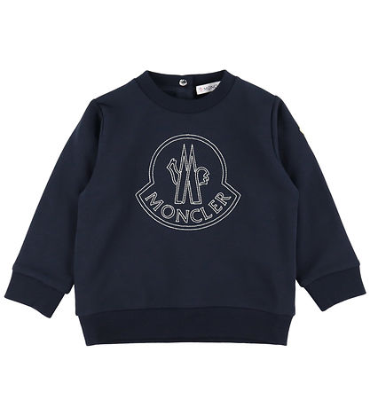 Moncler Peysa - Dökkblátt M. Lógó