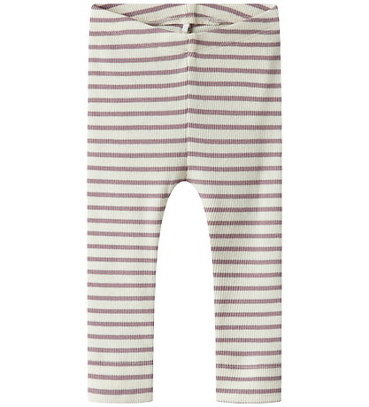 Name It Leggings - Rib - Núna - NbnBani - Elderberry
