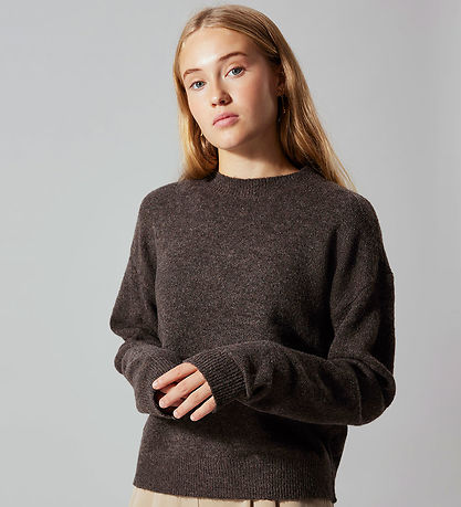 LMTD Blússa - Prjónað - Núll - NlfOdet - Chocolate Brown