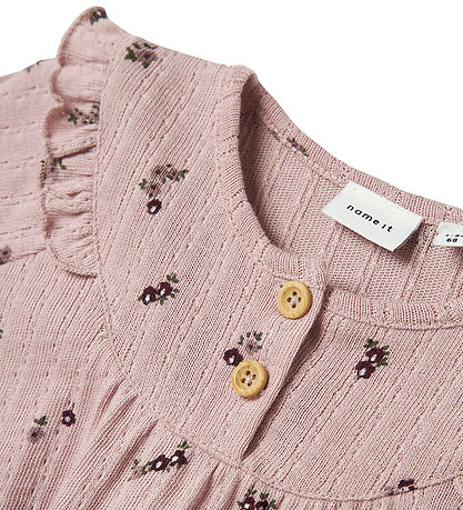 Name It Kjóll - NbfLower - Burnished Lilac M. Blóm