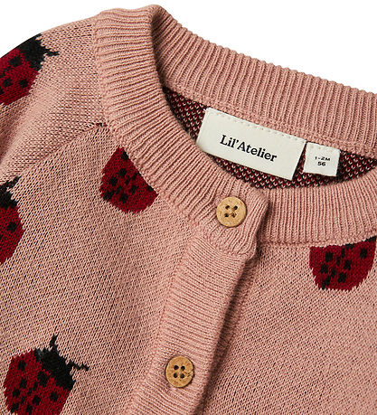 Lil' Atelier Cardigan - Knitted - NbfLulio - Misty Rose