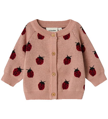 Lil' Atelier Cardigan - Knitted - NbfLulio - Misty Rose