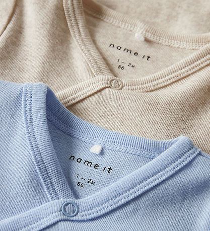 Name It Wickel Bodys l/ä - Noos - NbnBody - 2er-Pack - Chambray 