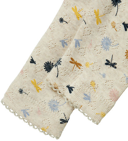 Name It Leggings - NbfKoral - Peyote Melange w. Pointelle