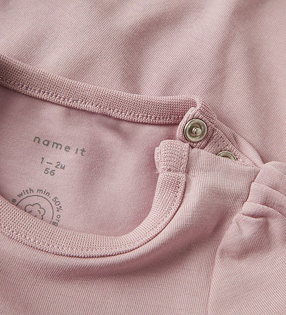 Name It Samfella l/e - NbfKinin - Glansað Lilac M. Glitter