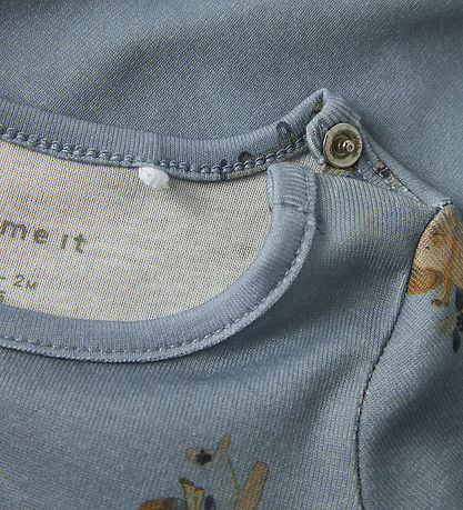Name It Bodysuit l/s - NbmKinok - Dusty Blue