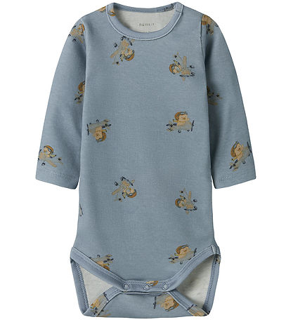 Name It Bodysuit l/s - NbmKinok - Dusty Blue