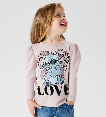 Name It Blússa - NmfJamin - Stitch - Glansað Lilac