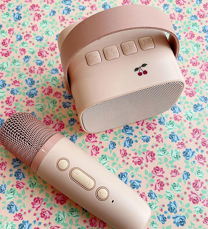 Konges Sløjd Speaker w. Microphone - Karaoke - Cherry