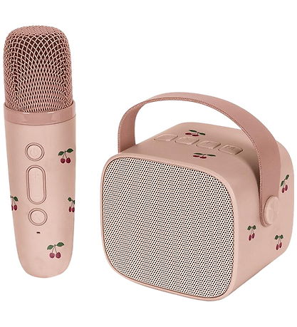 Konges Sløjd Speaker w. Microphone - Karaoke - Cherry