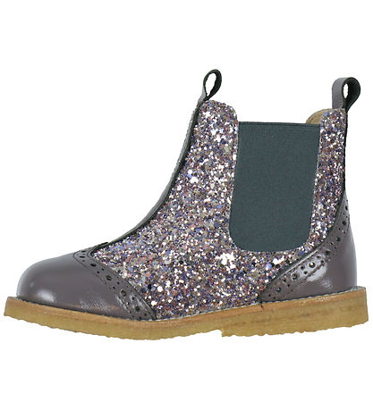 Angulus Kängor - Chelsea - Lavender/Pastel m. Glitter