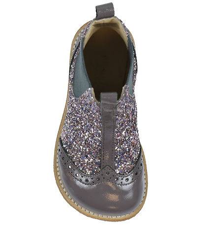 Angulus Kängor - Chelsea - Lavender/Pastel m. Glitter