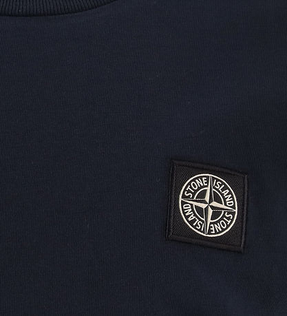 Stone Island Stuttermabolur - Dökkblátt Blue