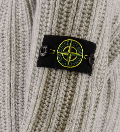Stone Island Blouse - Knitted - Wool - Melange Grey