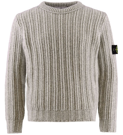 Stone Island Blouse - Knitted - Wool - Melange Grey
