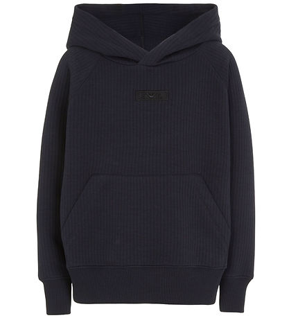 Emporio Armani Hettupeysa - Rib - Dökkblátt