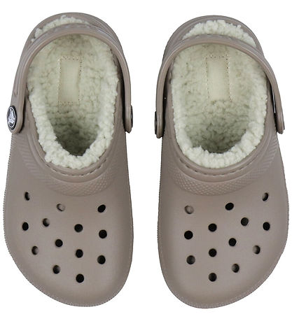Crocs Sandals w. Lining - Classic+ Lined Clog - Mushroom/Bone