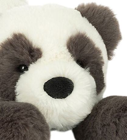 Jellycat Soft Toy - 24x13 cm - Smudge Panda - Grey/White