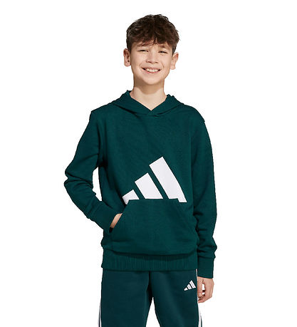 adidas Performance Hoodie - J BL FT HD - Aurivy/White