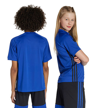 adidas Performance Stuttermabolur - Tiro ES - Selubl/Black/Creye