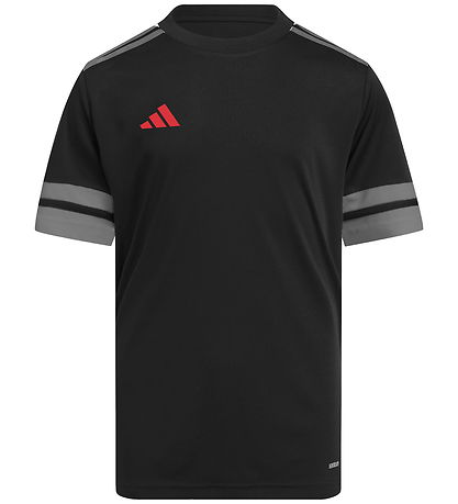 adidas Performance Stuttermabolur - Squa25 - Black/Tefrfo/Purrub