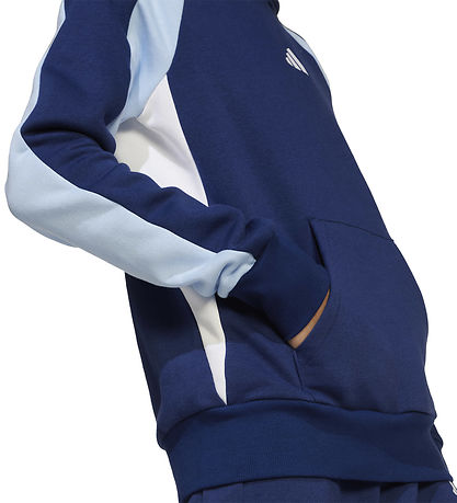 adidas Performance Hoodie - J CB FL HD - Dkblue/Globlu/White