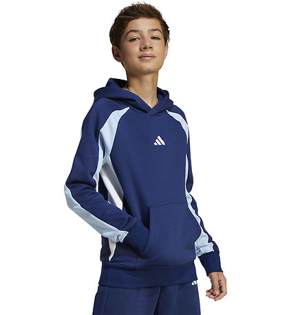 adidas Performance Hoodie - J CB FL HD - Dkblue/Globlu/White