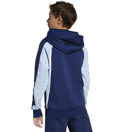 adidas Performance Hoodie - J CB FL HD - Dkblue/Globlu/White