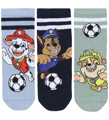 Name It Socks - 3-Pack - NmmJonathan - Pawpatrol - Dusty Blue/