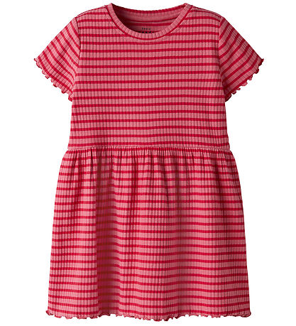 Name It Kleid - Rib - Nmfvemma - Rapture Rose/Jalapeno