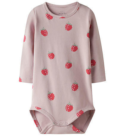Name It Bodysuit l/s - NbfVandora - Burnished Lilac/Raspberry