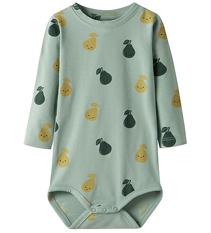 Name It Bodysuit l/s - NbmVroels - Jadeite/Pear