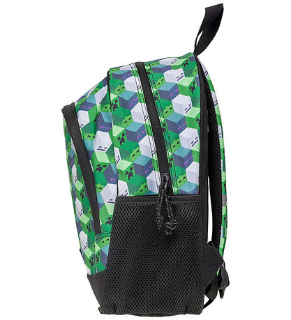 Minecraft Backpack - 35x26x18 cm - Green/Black