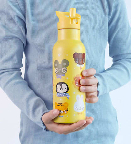 A Little Lovely Company Vattenflaska - Rostfritt Stål - 500 ml