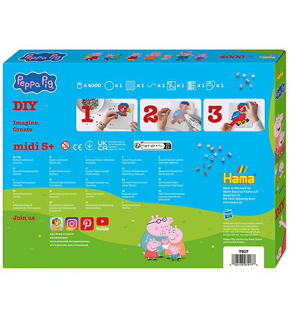 Hama Midi Perlenset - Baby-Mobile - Peppa Wutz + Kleine Schweste