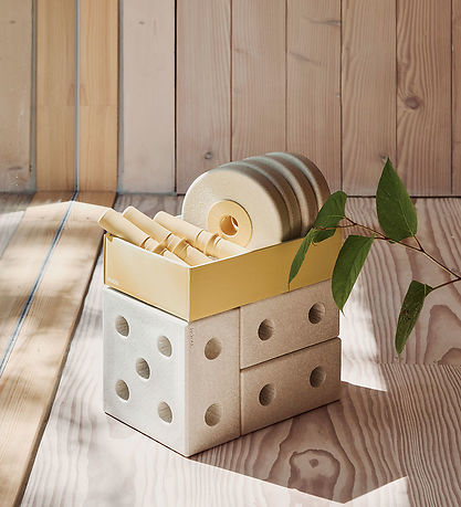 MODU Loopwagen 3-in-1 - 48x27x44 cm - Zand Grey/Honey Yellow
